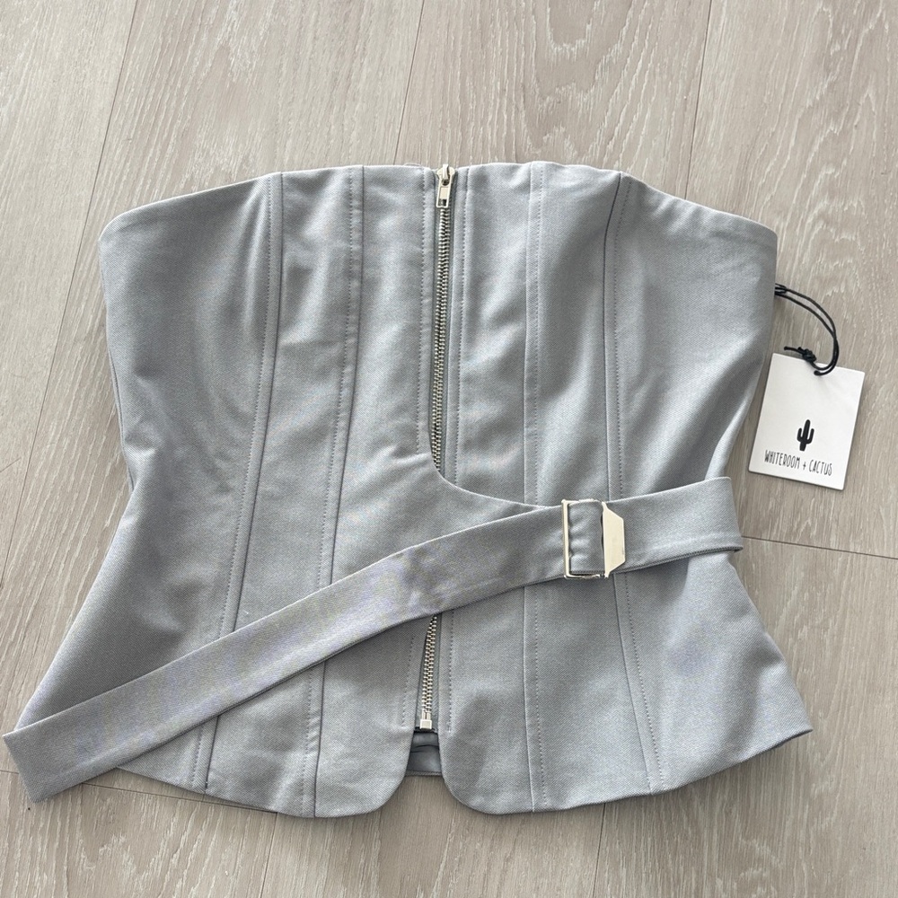 Gray Women's Corset Top